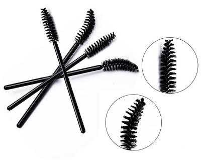 China Home Use Glitter Handle Plastic Eyebrow Sweep Disposable Mascara Brush Mascara Wand For Eyelash Extension for sale