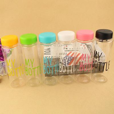 China Novelty Fashion Eco Friendly Portable Clear My Bottle Sports Fruit Juice Water Plastic Glass Bottle for sale