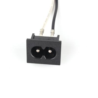 China Industrial AC Socket 2.5A 250V Appliance Input Coupler Socket For Class II Cold Equipment for sale