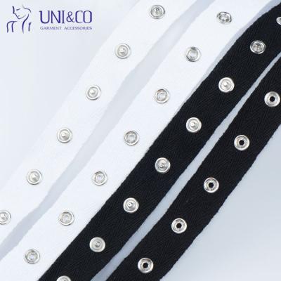 China Oeko-Tex Quality Cotton Metal Snap Sustainable Button Band With Crotch Snap Buttons for sale