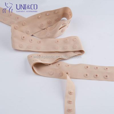 China Eco-friendly Handmade Snap Tape Plastic Snap Button Band Fastener for sale