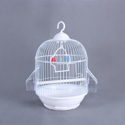 China Wholesale Viable Fancy Indoor Outdoor Portable Iron Gold Parakee Pet Bird Canary Yellow Breeding Small Cages Pet House for sale