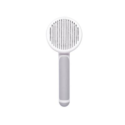 China Viable Wholesale High Quality Luxury Grooming Handle Cat and Dog Massage Comb Hair Comb Brush Non-Slip Pet Cleaning Products for sale