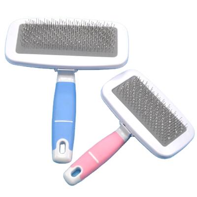 China Wholesale Viable High Quality Non-slip Handle Factory Pet Cat and Dog Massage Comb Luxury Hair Cleaning Comb Brush Grooming for sale