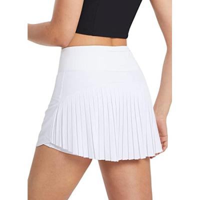 China Anti-Shrink.Eco-Friendly Women's Pleated Tennis Skirts High Waisted Light Weight Skorts Sporty Skirts With Shorts Pockets for sale