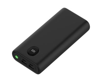 China 20000mah Fast Portable Power Banks Support Charging Charger Portable Mobile Power Bank with Digital Display for sale