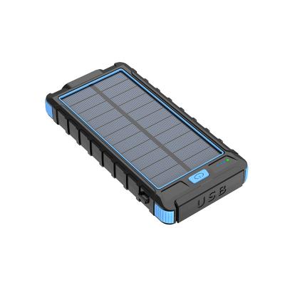 China Solar Panel Charging Portable Dual USB Solar Mobile Phone Power Bank Wireless Charger For LED Light Outdoor for sale