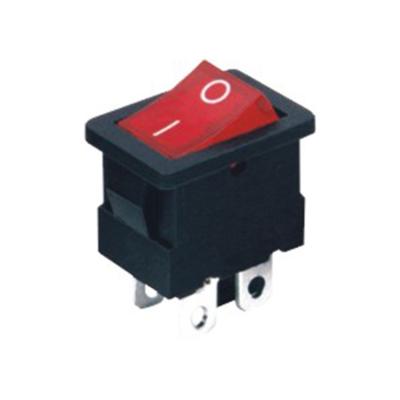 China Large Current Power Switch KCD4 KCD-601BA1 4 Pin ON OFF Rocker Switch 30A/250V With Led Light KCD-601BA1 for sale