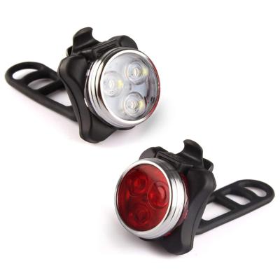 China Bright Bike Back Rear Lights Set Led Bike Cycling Red White Led IP6 Waterproof USB Rechargeable 650mAh Bicycle Tali Lights 15*11*5CM for sale