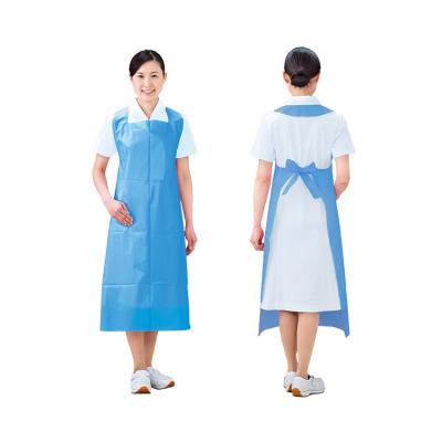 China New Eco-friendly PE Material Apron LDPE Disposable Plastic Apron For Housework Cleaning for sale