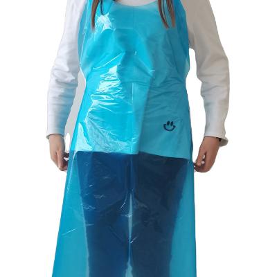 China Factory Sale High Quality Industrial Waterproof PE Apron Disposable HDPE Plastic Apron for sale