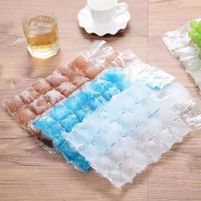 China Weifang pe plastic ice cube making waterproof ice cream cooler bag self sealing self sealing single use ice cube bag for sale