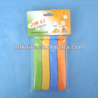 China Sustainable Plastic Bag Clip Hot Sealers, Set of 4 Assorted for sale