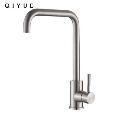 China Thermostatic Commercial Faucets Good Price Deck Mount Long Neck Stainless Steel Kitchen Faucet for sale