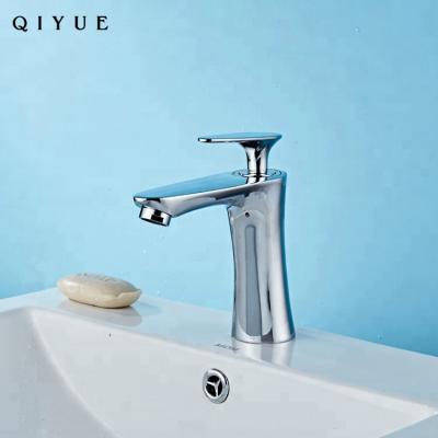 China American Single Handle Zinc Alloy Chrome Bathroom Basin Faucet Low Price Metered Finish Faucets for sale