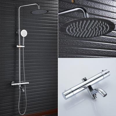 China With La Sino Slide Bar Faucet Wall Mounted Intimate Shower, Thermostatic Waterfall Bath Mixer Taps for sale