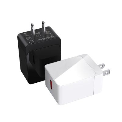 China Smart Simple Universal Mobile Phone QC3.0 USB Mobile Phone Wall Charger Quick Adapter for sale