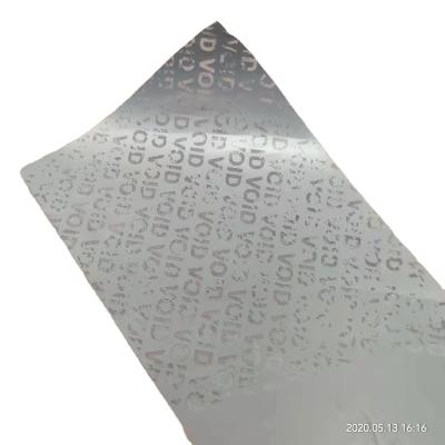 China Self Adhesive Customized Security Seal Label Sticker Hologram Warranty Void If Sticker Removed for sale