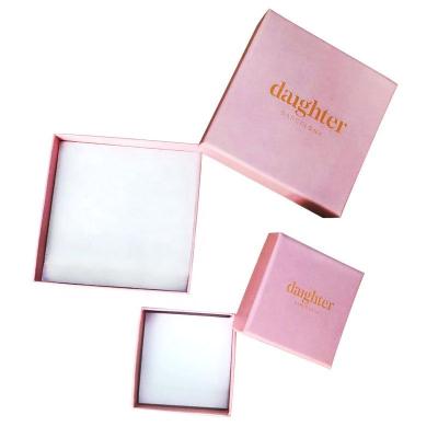 China Recyclable customize logo and size cover and low top and bottom box for earring bracelet necklace packaging box for sale