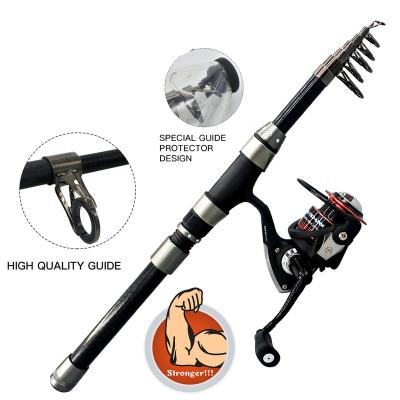 China HONOREAL WITSFIGHT FUJI Carbon Rubber Telescopic Fishing Rods CNC Handle Knob Carbon Telescopic Reels Combo for sale