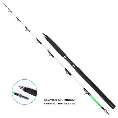 China White HONOREAL MAKRUB BOAT II Ocean Boat Solid Saltwater 2 Section Best Fishing Spinning Rods for sale