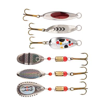 China Wholesale HONOREAL Copper Freshwater Spoon Fishing Lures for sale