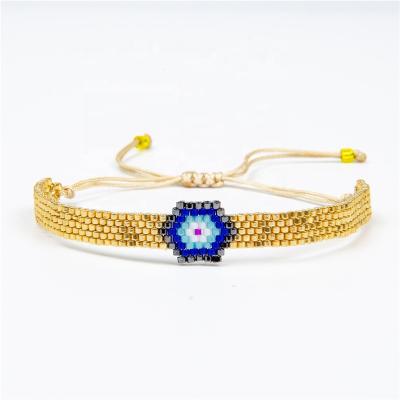 China BOHEMIA Moyamiya Miyuki Evil Eye Bracelet Seed Beads Bracelet Hit Jewelry Accessories Women 2020 For Gift for sale