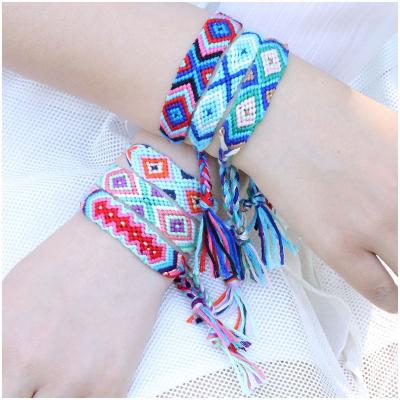 China Moyamiya Friendship Bracelet Bohemia Rope String Wrist Band Ethnic Handmade Braided Wholesale for sale