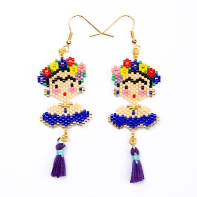 China Wholesale Moyamiya aretes de moda Miyuki Bead Mexican Tassel Earrings Beauty Girls Bohemian Earring Figures Women for sale