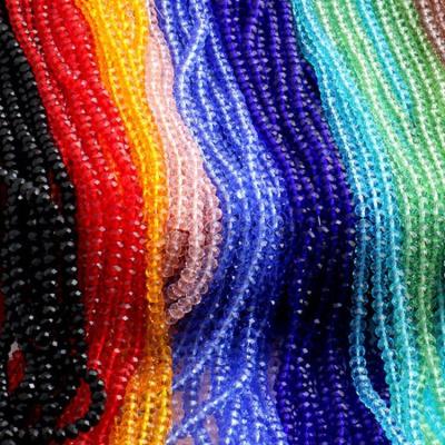 China Daily Suits or Gifts for Special Occasion MOA2019002A Moyamiya Crystal Rondelle Beads Strands Fashion Multisize Chain Beads for Jewelry Making for sale