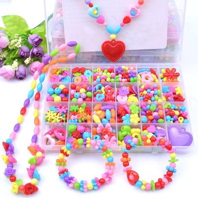 China Moyamiya Beads DIY Kit Art And Craft Material Kids DIY Acrylic Jewelry Set Gift or Gifts DIY Kit Children Kid Jewelry for sale