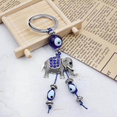 China Daily suits or Gifts for special occasion MOT2019005D Moyamiya wholesale evil eyes lucky elephant keychain for sale