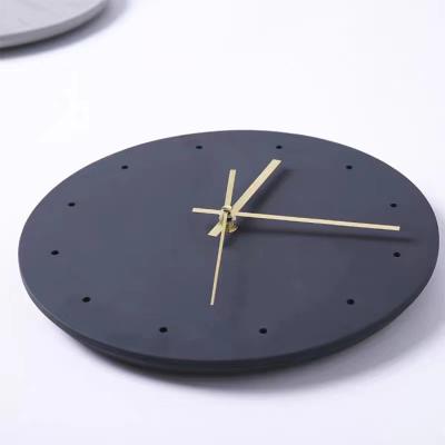 China Wholesale Antique Style Wall Clock Simple Design Cement Decorative Clocks for sale