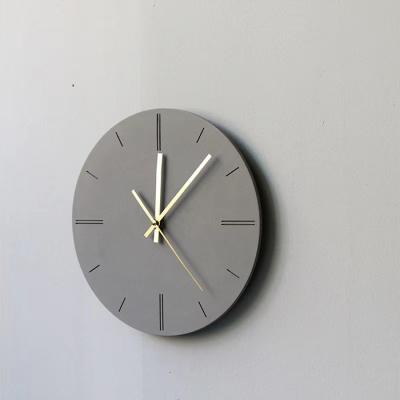 China Modern Antique Style Clocks Cement Wall Clock For Home Decoration for sale