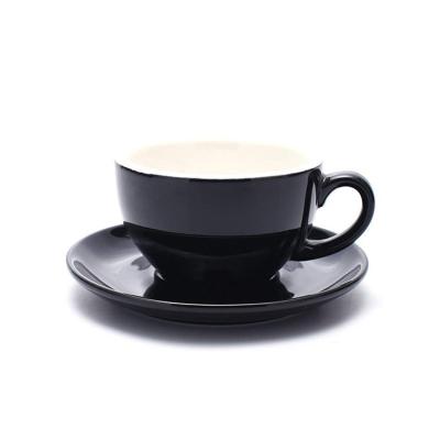 China Stocked Custom Espresso Coffee Mug Set Ceramic Cappuccino Mug for sale