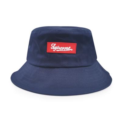 China Top Quality Designer Custom Fisherman Caps Towel Bucket Hats High Quality Deep Blue Comfortable For Women Men for sale