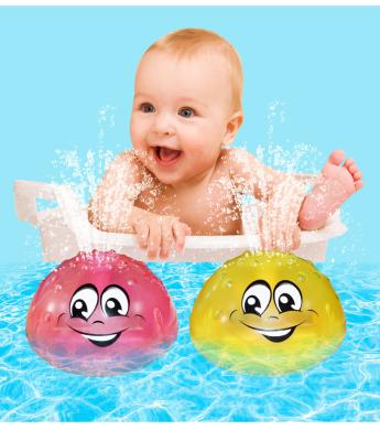 China Induction Water Jet Bath Toys Spray Water Light Rotate With Shower Pool Kids Toys For Toddler Party Bathroom LED Light Swimming Toys children age for sale