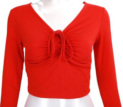 China 2021 Best Selling High Waist Antistatic Long Sleeves Cord Equipments Top for sale