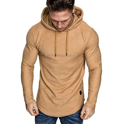 China Fashion Long Sleeve Sports Gym QUICK DRY Sweatshirt Solid Color Running Fleece Men's Sporty Sweatshirt Hoodies for sale