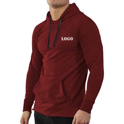 China High Quality Anti-wrinkle Mens Casual Fashion Hoodies Pullover Fitness Gym Workout Sweatshirts Sporty Lightweight Sports Hooded Shirts for sale