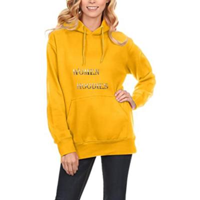 China Anti-Wrinkle In Drawstring Logo Printing Casual Custom Women's Fleece Pullover Hoodies Stock Factory Cheap Prices And Sweatshirts With Pocket for sale