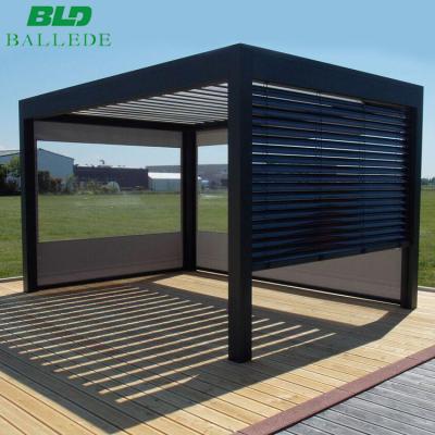 China Modern Garden Canopy Set Pergola Set Modern Opening Closing Gazebo Balcony Patio Furniture for sale