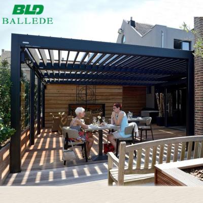 China Outdoor DIY Patio Roof Furniture Easily Assembled Aluminum Rainproof Pergola for sale