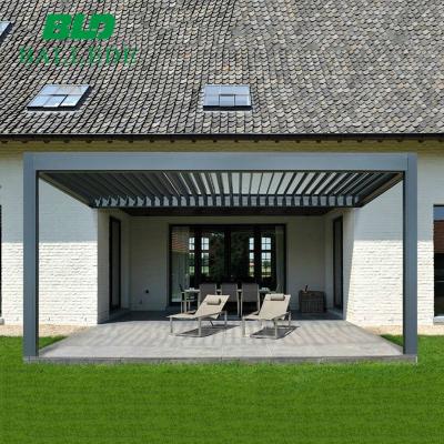 China Wind Resistant Metal Patio Metal Roof Motorized Easily Assembled Aluminum Patio Pergola 3x3 for sale