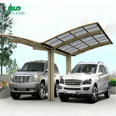 China Outdoor Aluminum Car Parking Shade UV-Resistance Waterproof Flame Retardant UV Protection Waterproof Parking Lot for sale