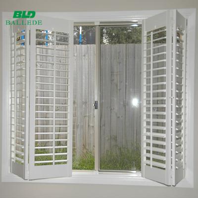 China Custom Modern Aluminum Shutter Adjustable Bi Fold Awning Window Environment Friendly Sunshine for sale