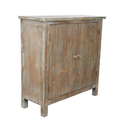 China Vintage French Decorative Style Convertible Home Recycled Wood Chests Shabby Chic Cabinet for sale