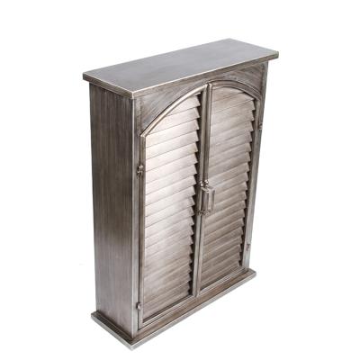 China Home Vintage Expandable Liquor Storage Iron Decor Metal Bathroom Furniture Industrial Cabinet for sale