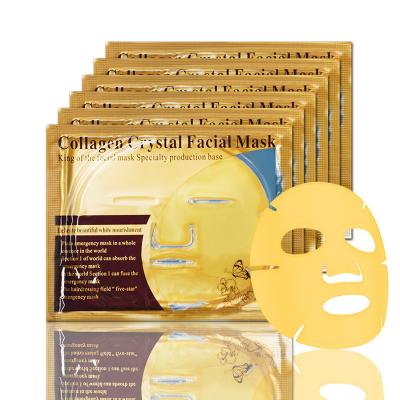 China Crystal Collagen Skin Care Beauty Private Label 24k Gold Nourishing Logo Cosmetics Skin Care Natural Custom Gel Sheet Nourishing Face Mask for sale