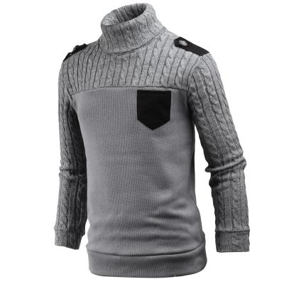 China Autumn Soft Warm Pullover Turtle Neck Single Sweater Winter Men's Corset Anti-pilling Long Sleeve Knit Men's Turtle Neck Knitwear for sale